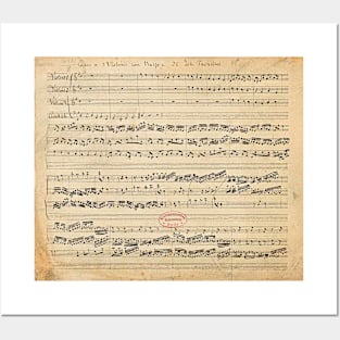 Pachelbel's Canon Original Manuscript Posters and Art